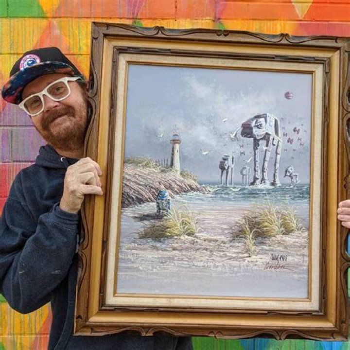 
Artist Makes Star Wars Scenes Out Of Thrift Store Paintings During Quarantine 