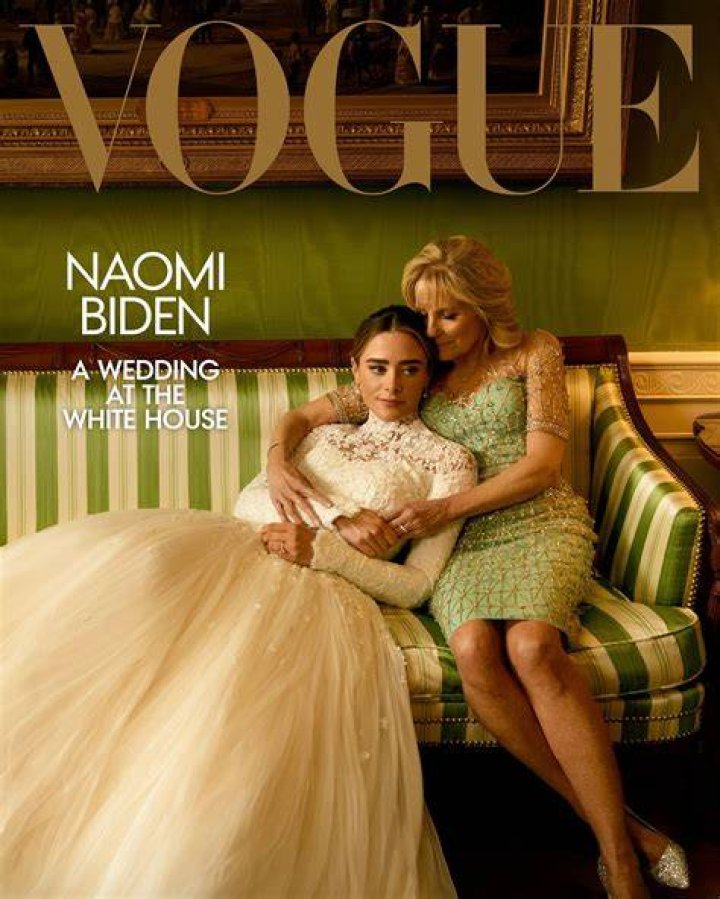 
Before the White House wedding, Naomi Biden, Hunter Biden’s daughter, takes Polaroid pictures of her bridal shower. 